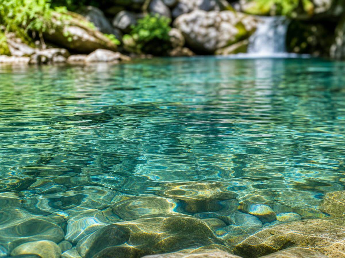 Natural spring water source