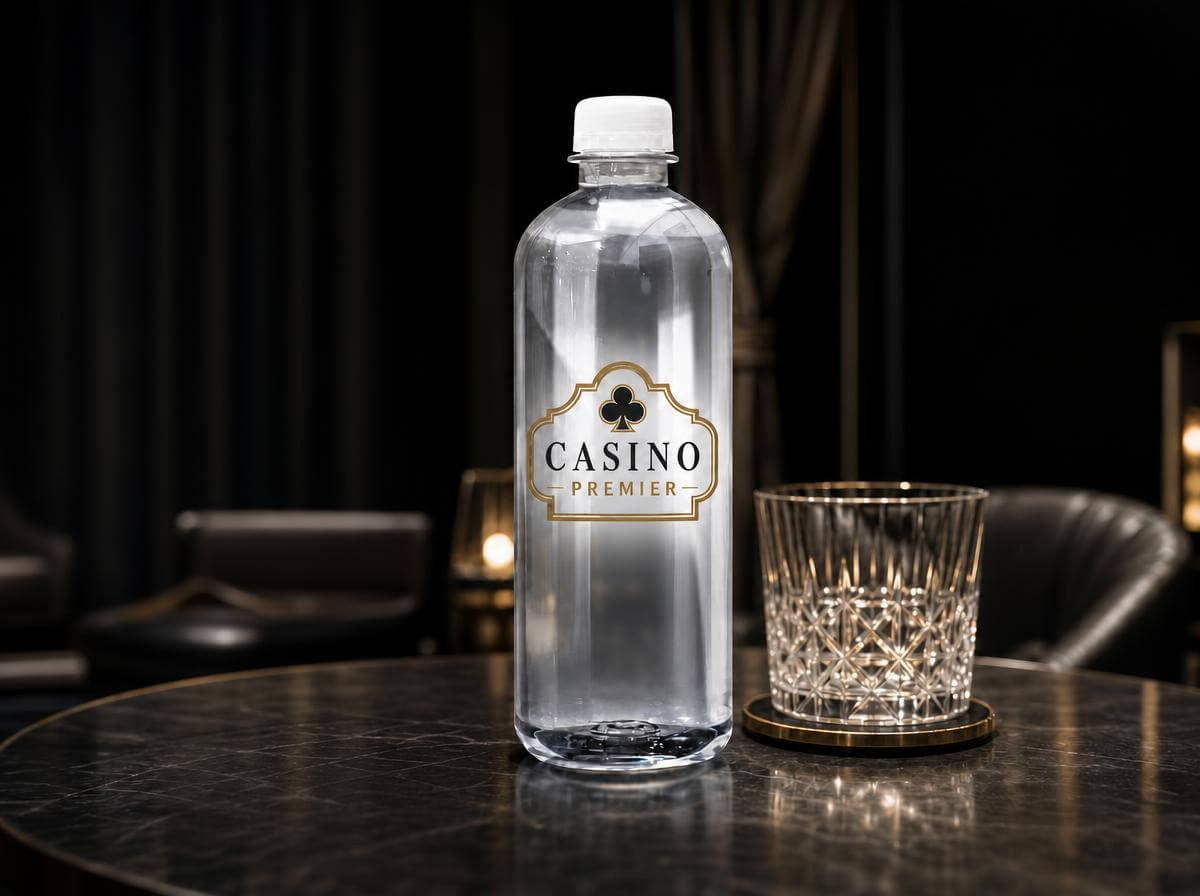 Branded bottles for casino hospitality