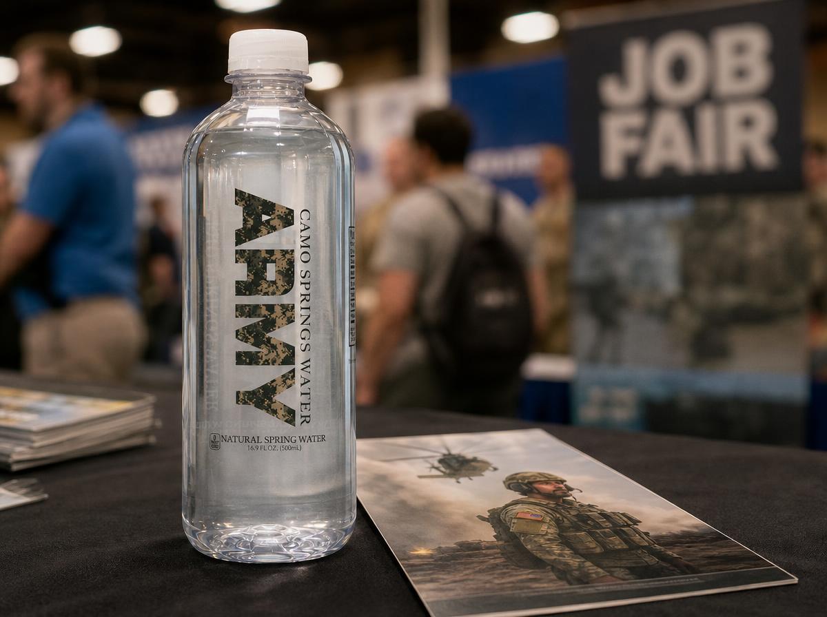 Custom-label bottled water for agencies
