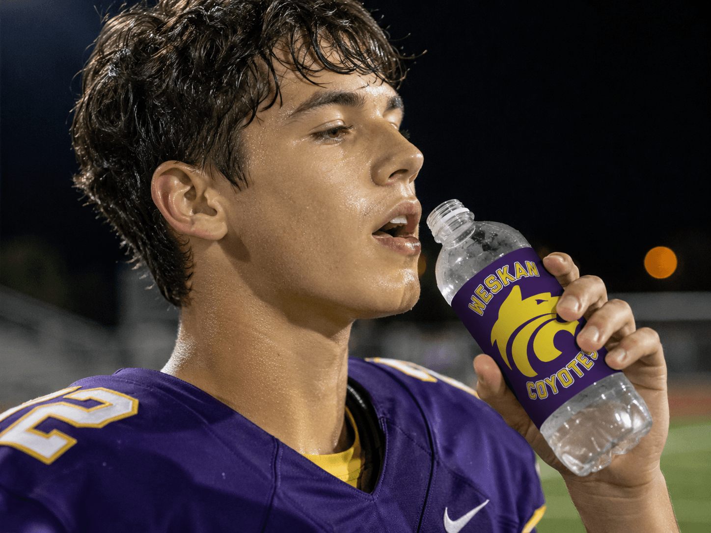 Weskan Coyotes bottle on the sideline after the game