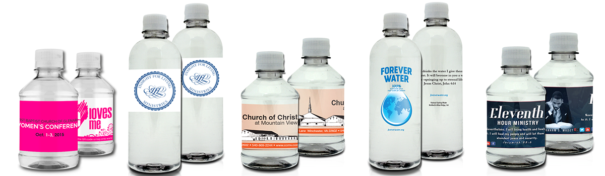 Custom Bottled Water for Churches | Personalized Bottles of Water