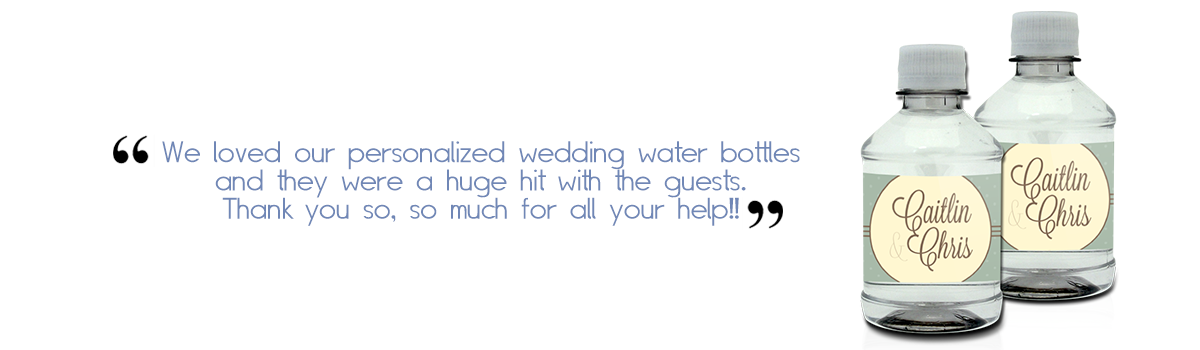 Custom Bottled Water for Weddings | Personalized Bottles of Water